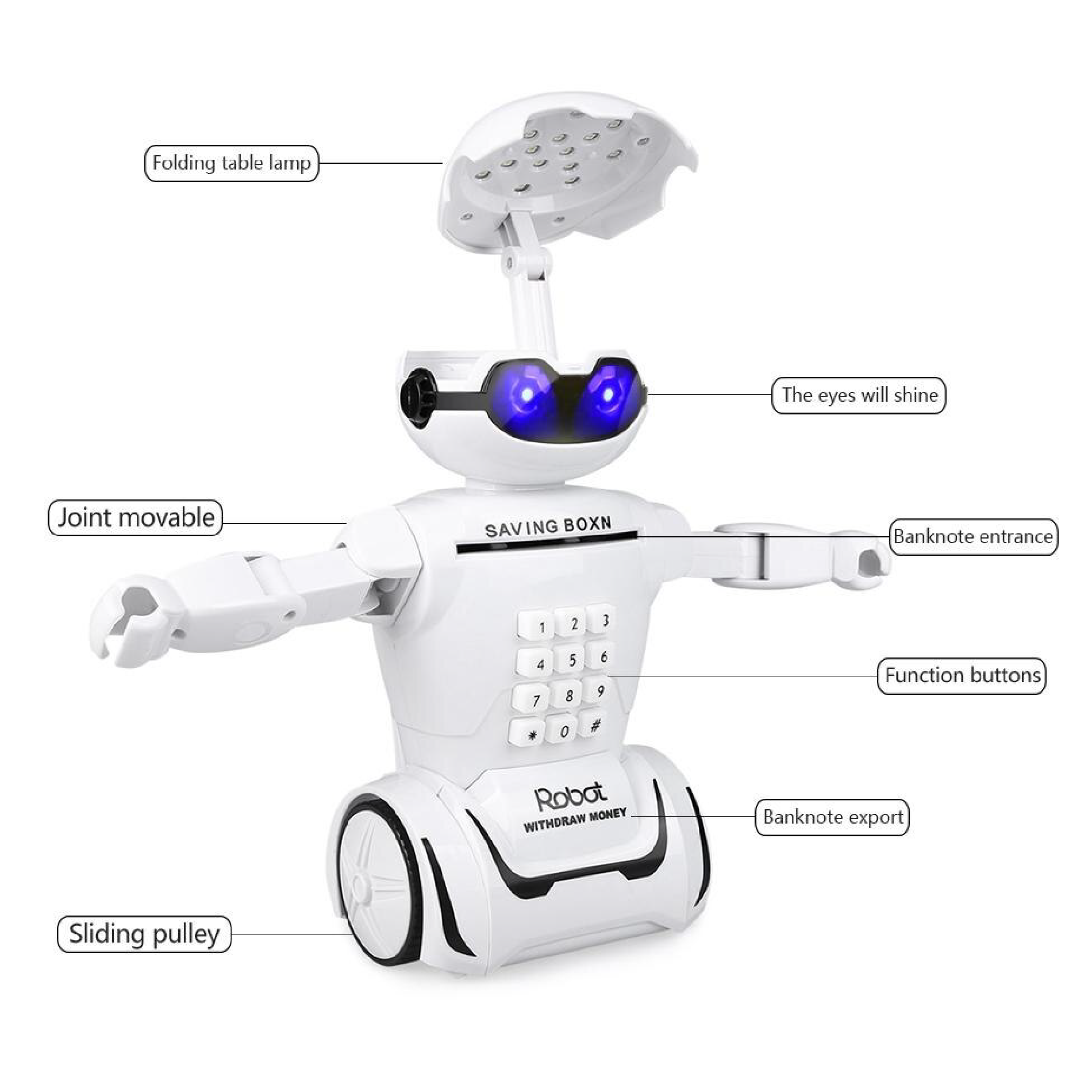 Miniatura 5 de Alcancía Electrónica Robot Caja Fuerte